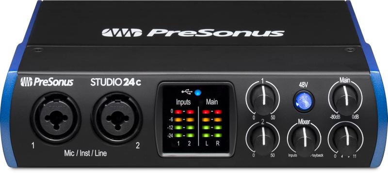 DTM・DAW PreSonus Studio 24c Interface de áudio PreSonus Studio 24c 2x2, 192kHz com software